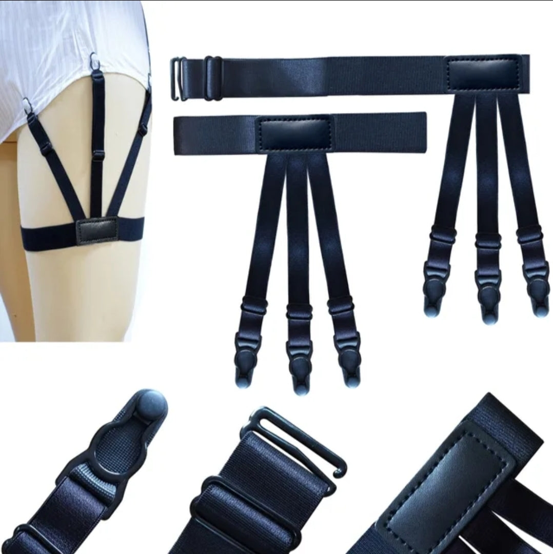 CIMORA – Jarretelle de maintien de chemise invisible